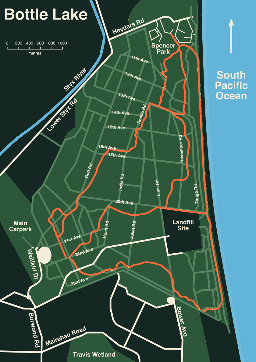 bottlelake map