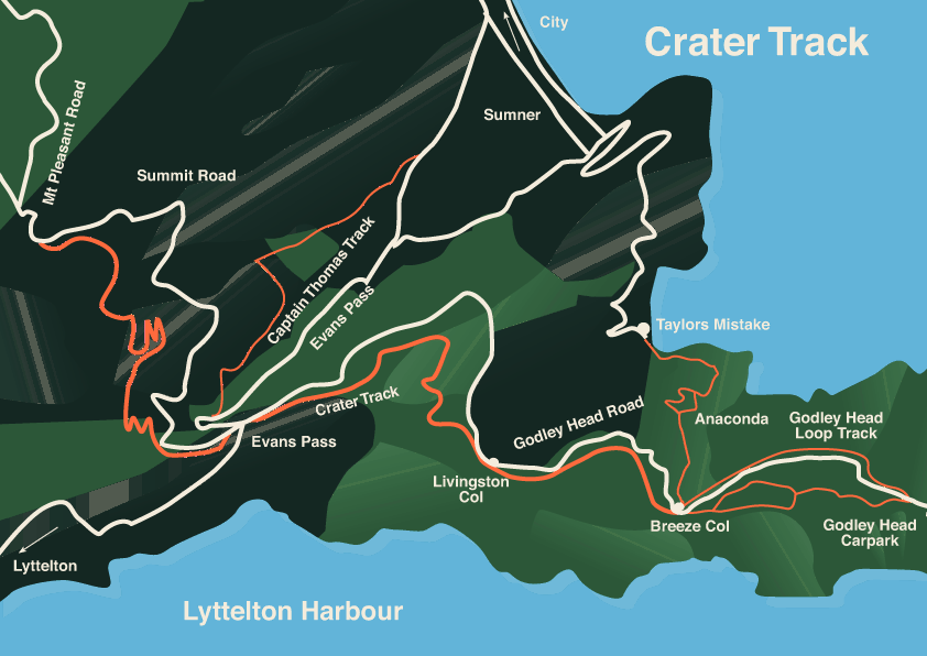 crater track map