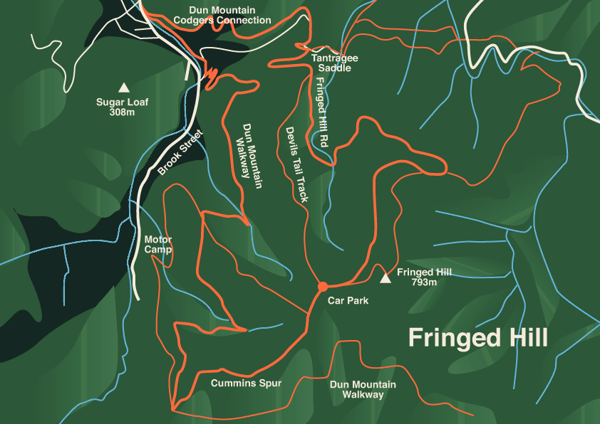 fringed hill map